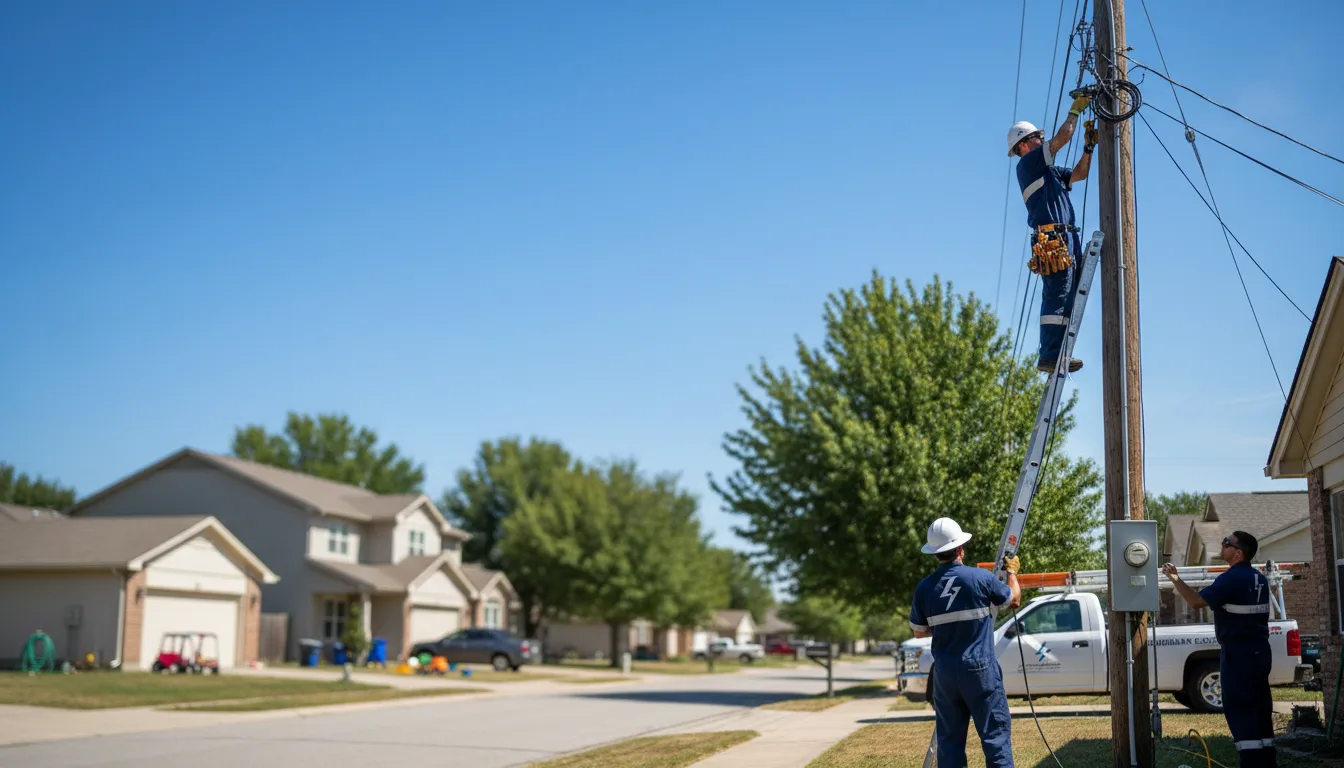 Residential electrician providing installation services in Burlington, CT